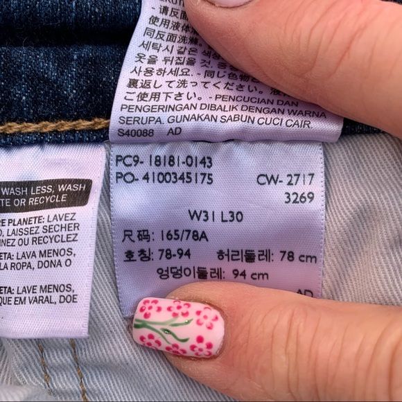 541 Athletic Fit Medium Stonewash Levi Jeans - Size 31 X 30 - Picture 10 of 10